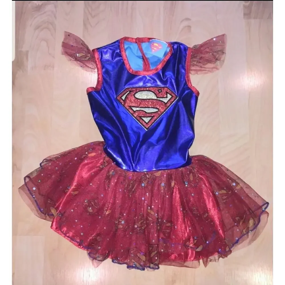 Rubies DC Comics Supergirl Girl's 4/6X Tutu Halloween Costume Dress